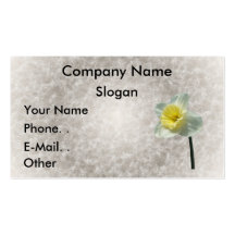 Grey Target w/Daffodil ~ business card