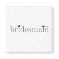 Grey Text Bridesmaid