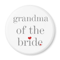 Grey Text Grandma of Bride