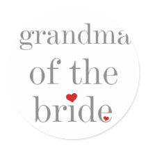 Grey Text Grandma of Bride