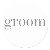 Grey Text Groom