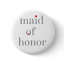 Grey Text Maid of Honour