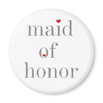 Grey Text Maid of Honour