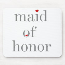 Grey Text Maid of Honour