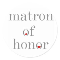 Grey Text Matron of Honour