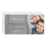 Grey Thank You Photocard Customized Photo Card