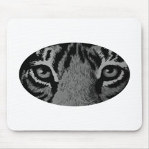 Grey Tiger Eyes The MUSEUM Zazzle Gifts Mousepad