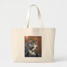grey timberwolf wolf bag