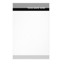 Grey Tones Customized Stationery