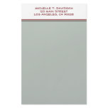 grey white stationery