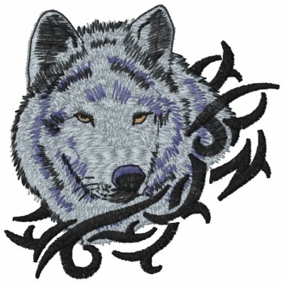 Grey Wolf Embroidered Polo Shirt