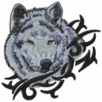 Grey Wolf Embroidered Polo Shirt