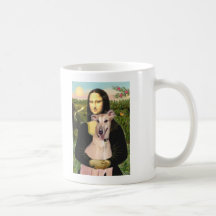 Greyhound 2 - Mona Lisa Mugs