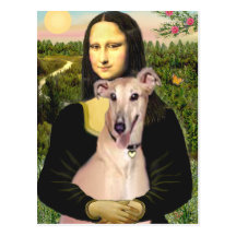Greyhound 2 - Mona Lisa Post Card