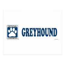 Greyhound Blue Postcards