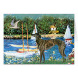 Greyhound (br2) - Sailboats Greeting Card
