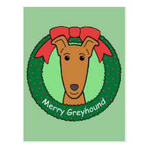 Greyhound Christmas Postcards