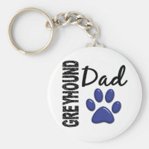 Greyhound Dad 2 Key Chain
