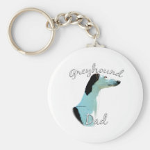 Greyhound Dad 2 Keychains