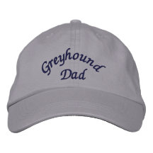 Greyhound Dad Embroidered Baseball Cap
