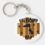 Greyhound Dad Keychain