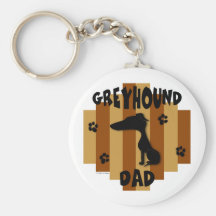 Greyhound Dad Keychain