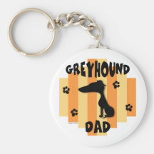 Greyhound Dad Keychain
