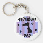 Greyhound Dad Keychain