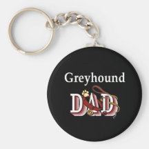 greyhound dad Keychain