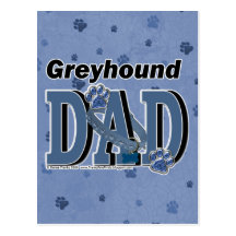 Greyhound DAD Post Card