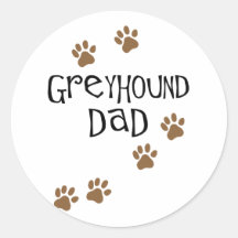 Greyhound Dad Stickers