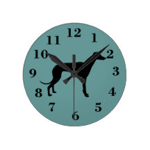 greyhound dog clock