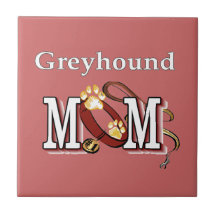 Greyhound Dog Mom Gifts Ceramic Tiles