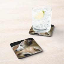 Greyhound Dog Set of Six Coasters