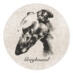 Greyhound Elegance - Customizable Sticker