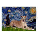Greyhound (fawn1) - Starry Night Cards