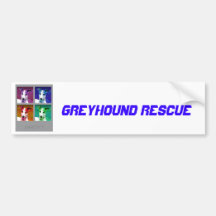Greyhound Homage to Warhol Bumper Stickers