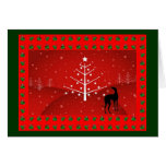 Greyhound in the Christmas Glow Cards