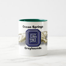 Greyhound Logo, Ocean SpringsGreyhounds Mug