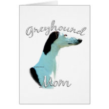 Greyhound Mom 2 Greeting Card