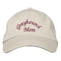Greyhound Mom Embroidered Baseball Cap embroidered hats