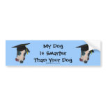 Greyhound My Dog Smarter Than Funny Bumper Sticker bumper stickers