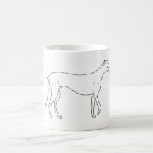 Greyhound Pawprint Mug