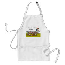GREYHOUND RACING.DON'T COME LAST TOO OFTEN... APRON