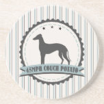 Greyhound Retired Racer 45mph Lazy Dog Beverage Coaster