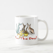 greyhound roo mug