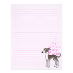 Greyhound / Whippet / Italian Greyhound Love Personalized Letterhead