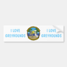 GREYHOUNDS ARE COOL AND OTHERS DROOL BUMPER STICKERS