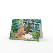 Greyhounds (four) - Bridge Greeting Card