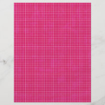 GRID12 HOT RICH CANDY PINK GRID GIRLY PATTERN TEMP FLYERS